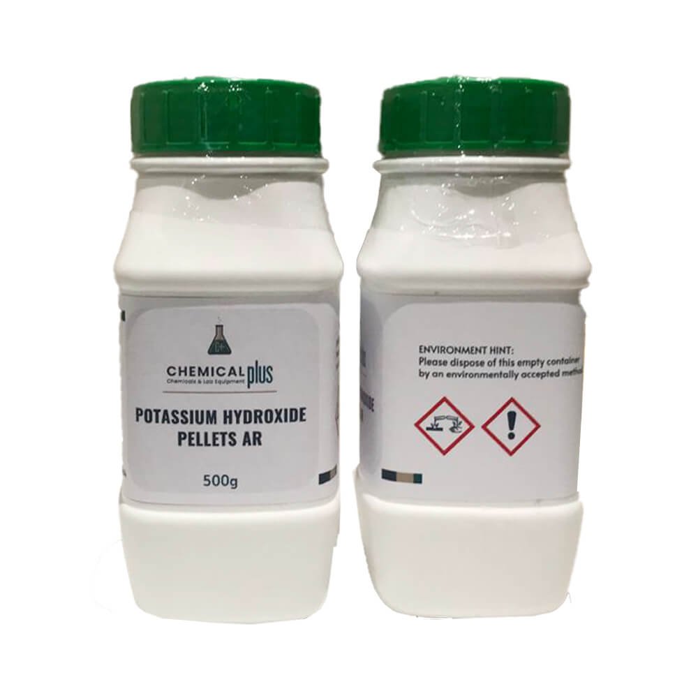 Potassium Hydroxide Pellets AR 500g view 2