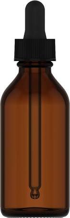 Dropper Bottles, Amber, Black Pipette Lids