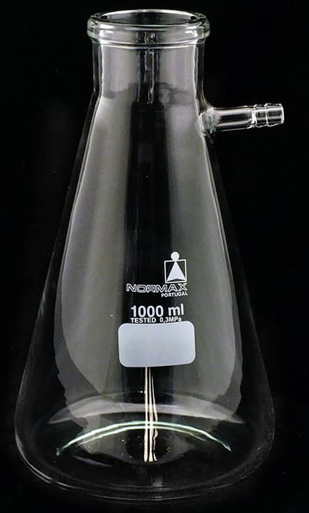 filter flasks, 1000 ml, complete with rubber sleeve no. 5