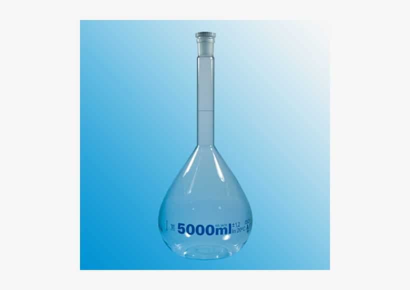 Volumetric Flasks, 5000 ml, NS 34, Grade A., with ISO Lot Certificate