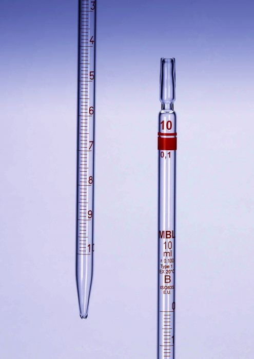 Graduated Glass Pipette 10ml view 2