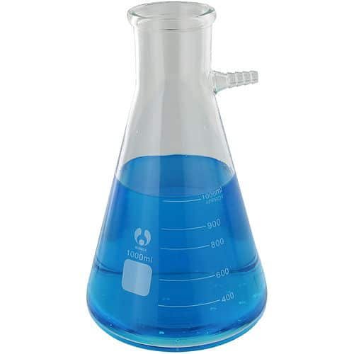 Filter Flasks, 1000 ml, complete with rubber sleeve No. 5
