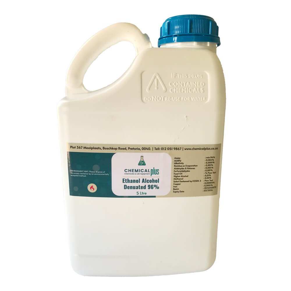 Ethanol Alcohol Denatured 96%, 5L view 2