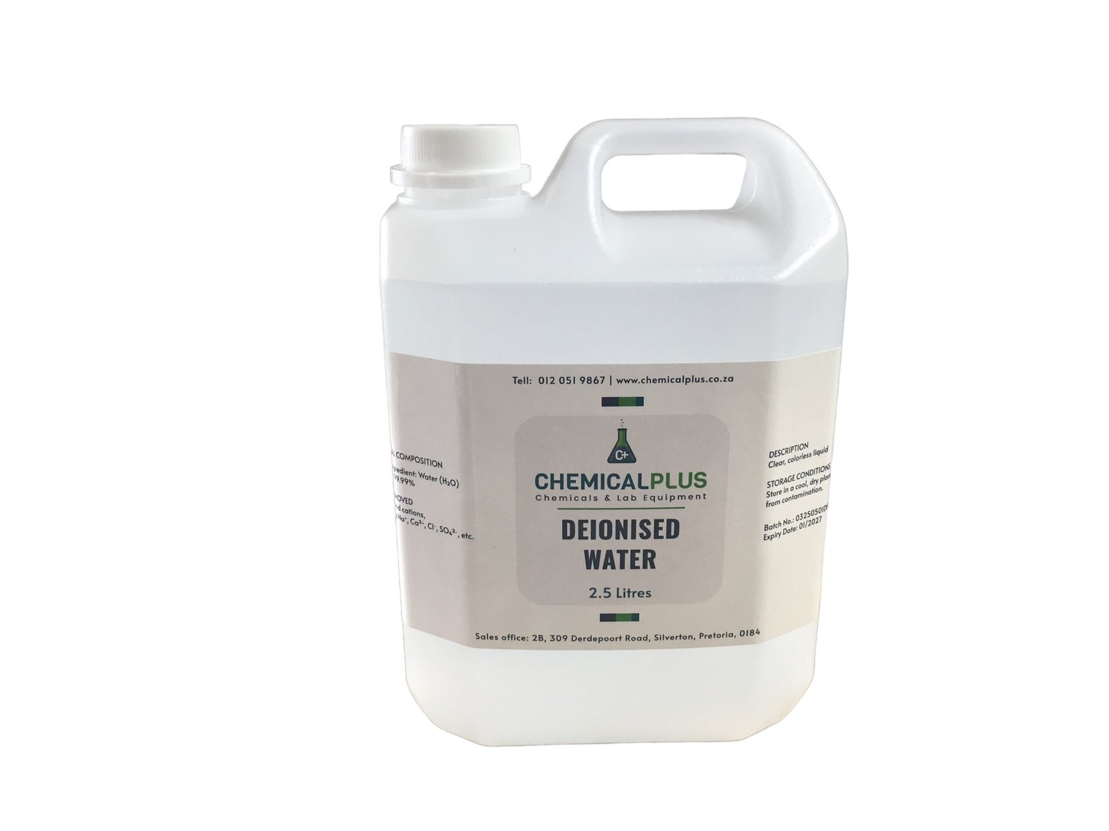 Deionised Water 2.5L